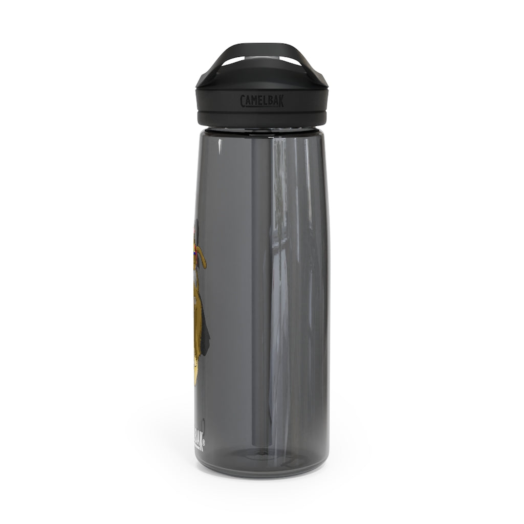 Moonki CamelBak Eddy® Water Bottle in 20oz and 25oz sizes, showcasing its durable Tritan™ material and spill-proof design.